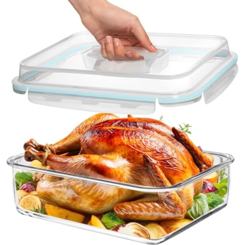 Large Glass Food Storage Container with Lid