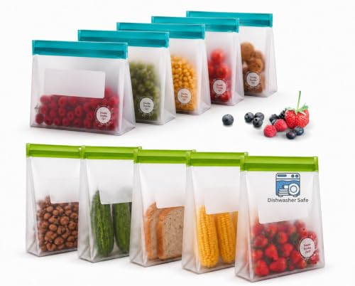 Reusable Silicone Food Storage Bags BPA
