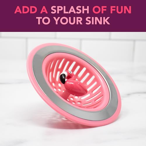MSC International Black or Red Joie Kitchen Sink Stopper and Strainer Basket