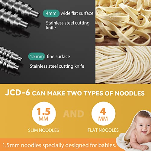 Electric Pasta Maker (1.5mm round noodle+4mm flat noodle)