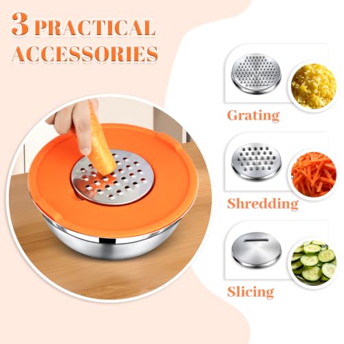 21PCS Mixing Bowls with Lids Set (Mixing bowls 16Pcs Multicolor)