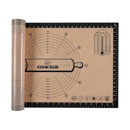 Silicone Pastry Mat Extra Large with Measurements 26''x16'' for Reusable