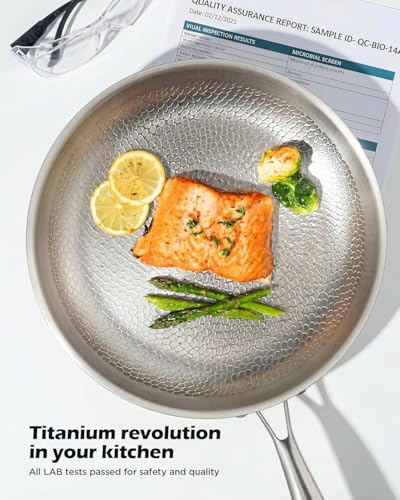 Titanium pans for cooking
