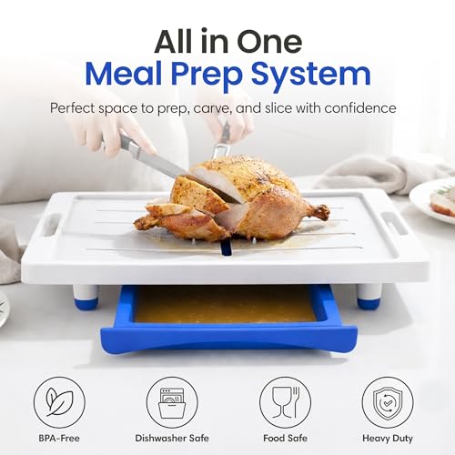 Large Cutting Board (Blue / 20.3"L x 13"W)