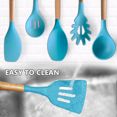 Kitchen Utensils Set 6 (Standard 6-Piece Set / Light Blue)