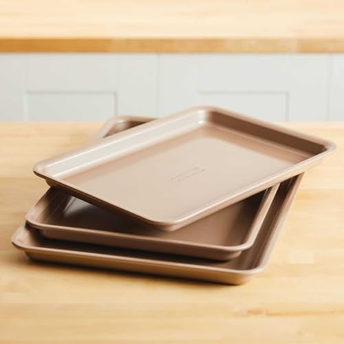 Gourmet Nonstick Bakeware Set with Nonstick Cookie Sheets