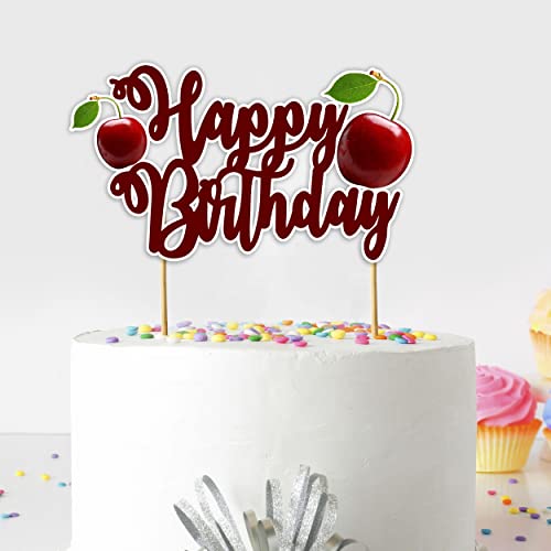 Happy Birthday Cake Topper Set