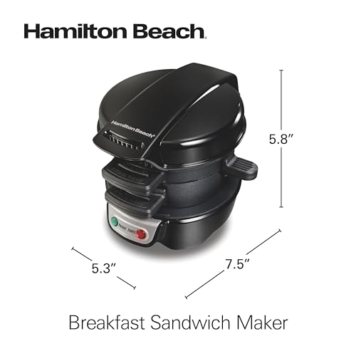 Breakfast Sandwich Maker with Egg Cooker Ring