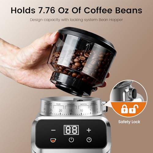 Electric Burr Coffee Grinder (Sliver)