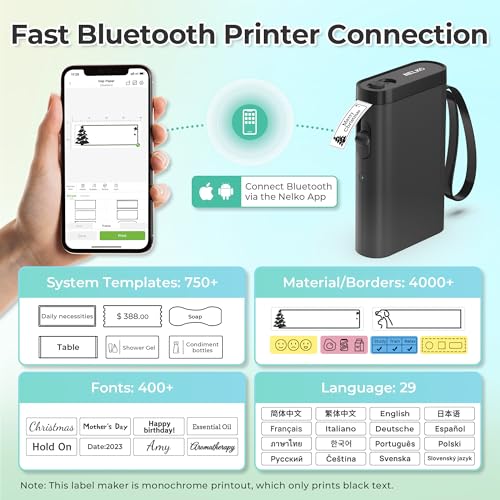 P21 Label Maker Machine with Tape