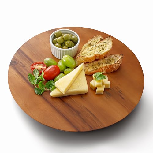 21" Acacia Lazy Susan Organizer for Table