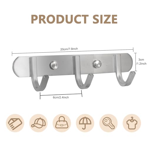 Coat＆Towel Hook Rack Wall Mounted