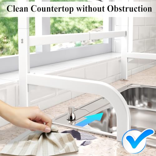 Over The Sink Dish Drying Rack (White)