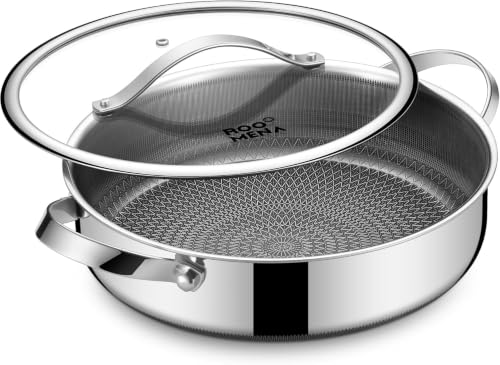 Frying Nonstick Pans with Lid