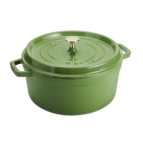 Cast Iron Round Dutch Oven (5.5-qt Round / Pistachio)