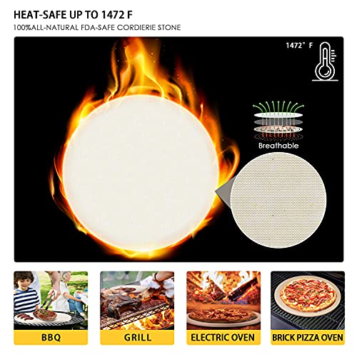 5 PCS Round Pizza Stone Set