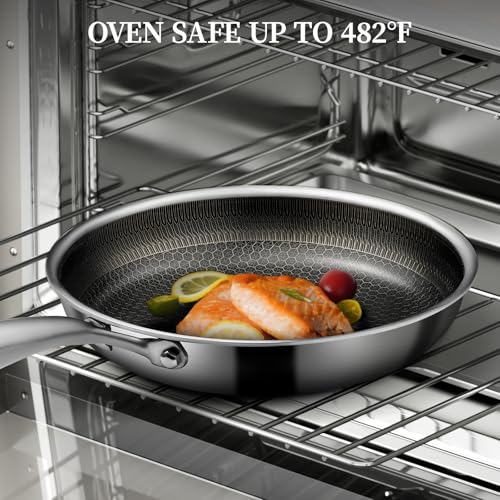 Stainless Steel Frying Pan with Lid