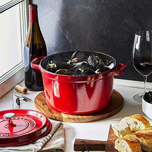 Cast Iron Dutch Oven 5 (5-qt Tall / Cherry)