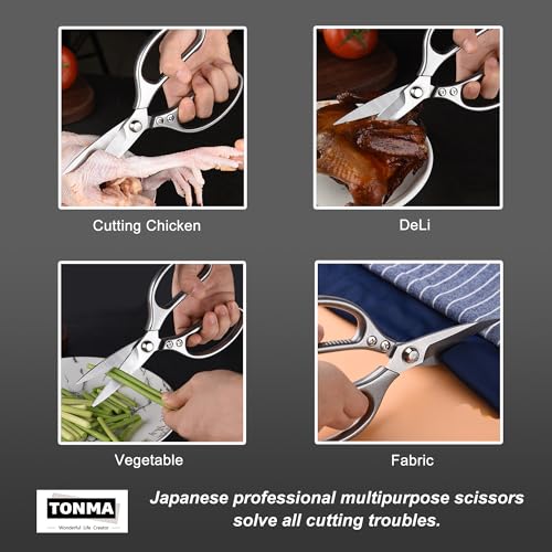 Kitchen Shears Heavy Duty [Made in Japan] Sharp Stainless Stee Kitchen Scissors All Purpose for Poultry