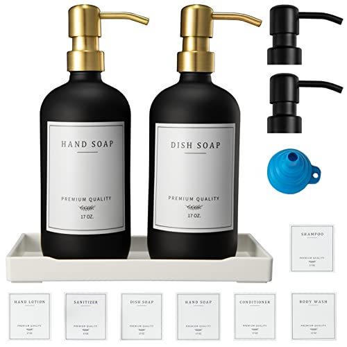Dish and Hand Soap Dispenser Set