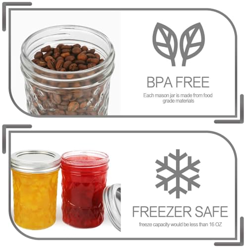 Wide Mouth Mason Jars 16oz