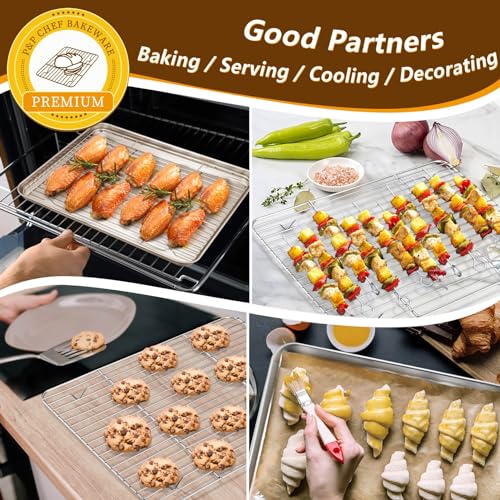 Stainless Steel Baking Sheet with Rack Set