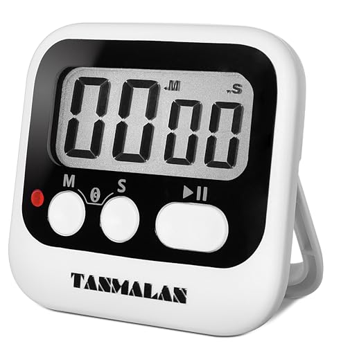Easy to USE Digital Kitchen Timer (Black -1 Pack)