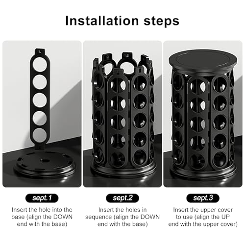 K Cup Holder Coffee Pod Carousel Organizer