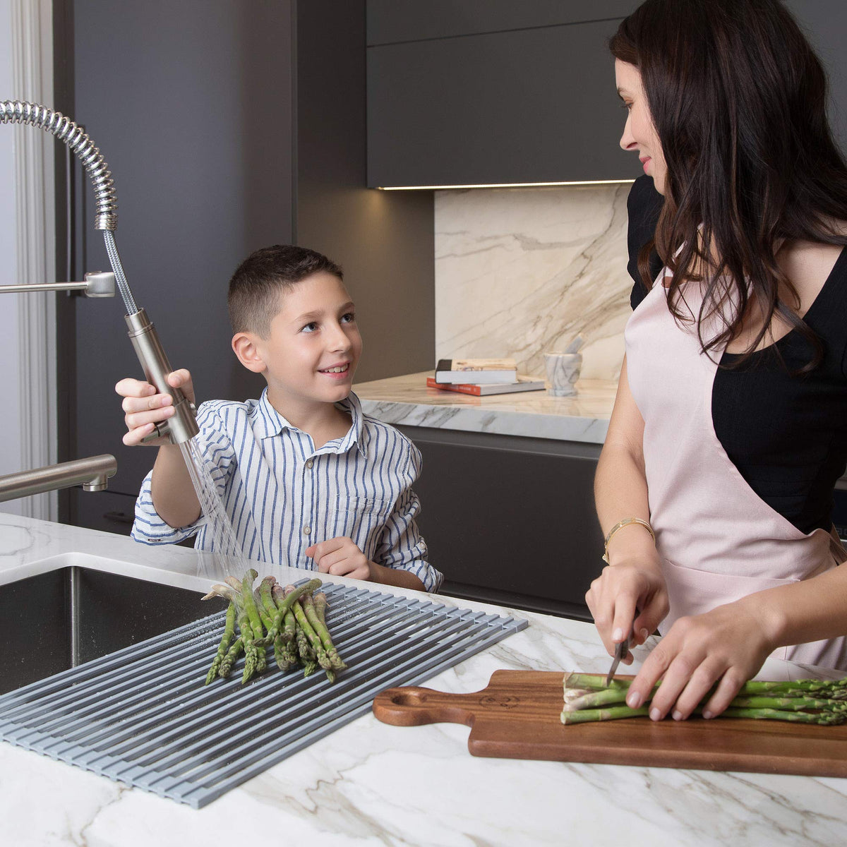 Multipurpose Over (Black / 21 Inch - Regular Sink / Drying Rack)