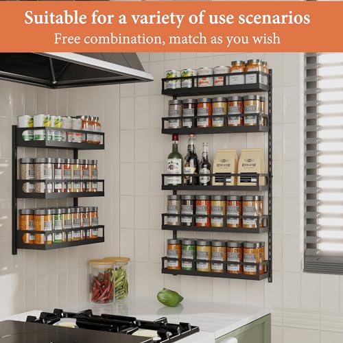 Wall Mount Spice Rack Organizer