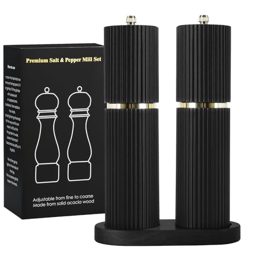 Wooden Salt and Pepper Grinder Set
