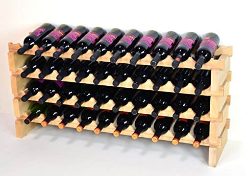 Modular Wine Rack Beechwood 40
