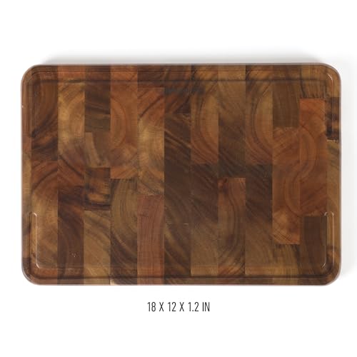 Edge Guard Cutting Board (Acacia Wood (18"x12"))