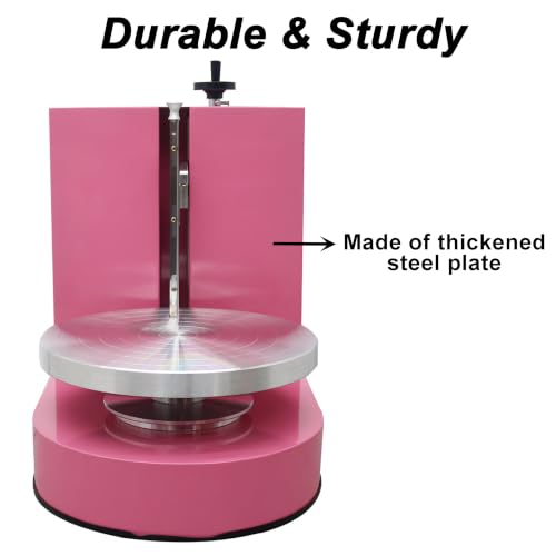 Cake Decorating Coating Machine Cream Spreading Automatic Frosting Turntable with Graduated Scraper 60