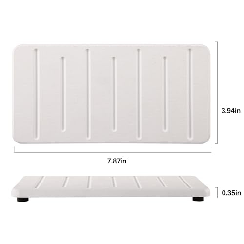 2PCS Water Absorbing Stone Tray for Cosmetics & Hand Soap & Houseplants