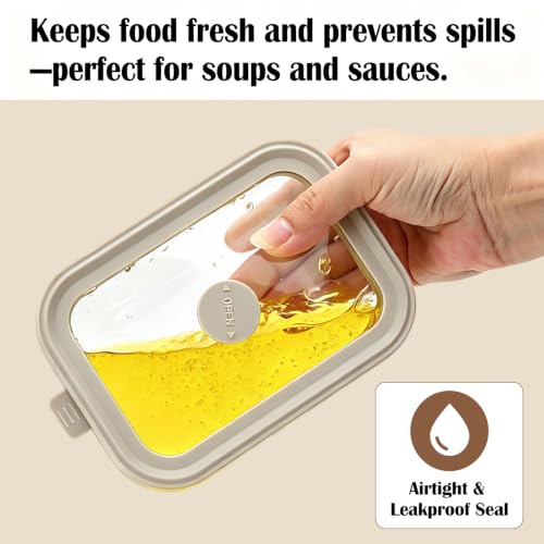 12 oz Small Glass Food Storage Containers with Glass Lids (12oz)