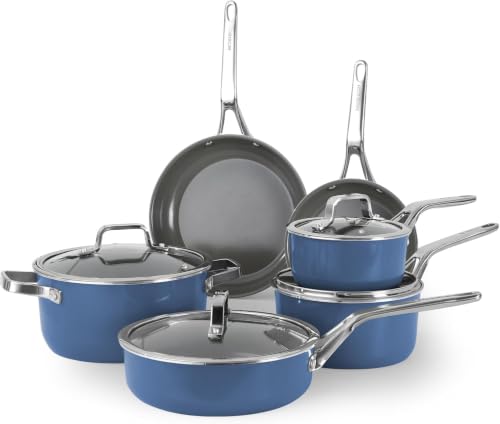 Ceramic Nonstick Cookware Set with Lids