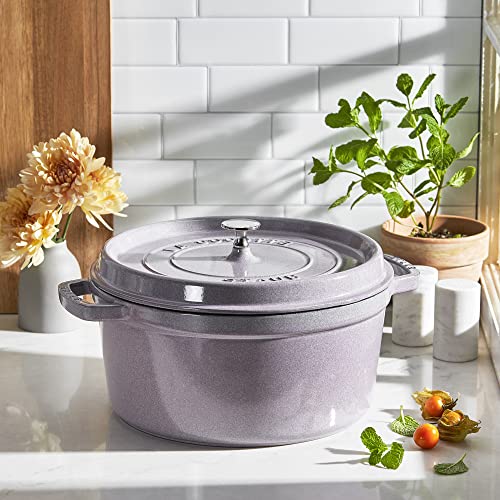 Cast Iron 7 qt Round Cocotte (7-qt Round / Lilac)