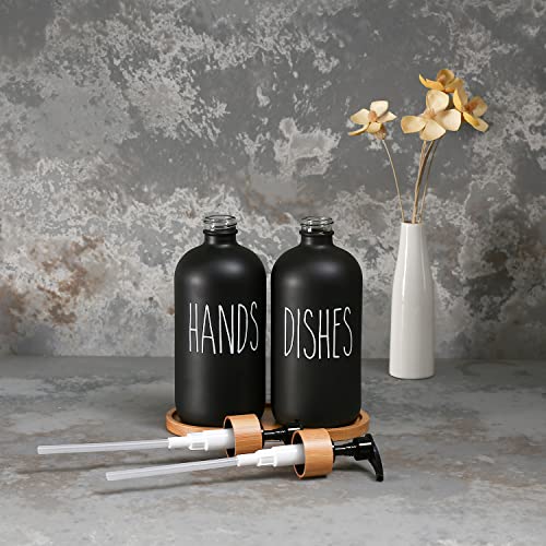 Glass Soap Dispenser Set