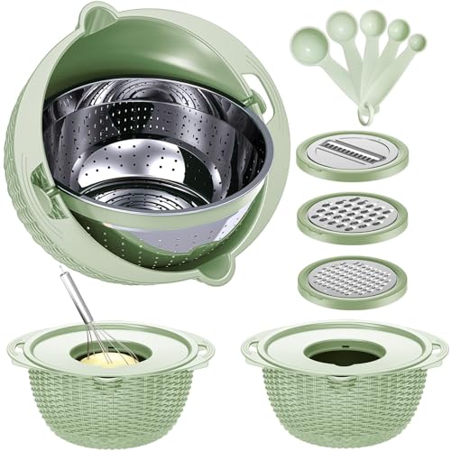 4 1 Colander with Spoons Bowl Set FT01