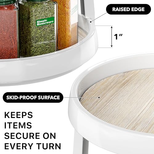 2 Tier Turntable Lazy Susan Spice Organizer