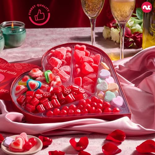 Mixed Nuts Heart Shaped Gift Basket