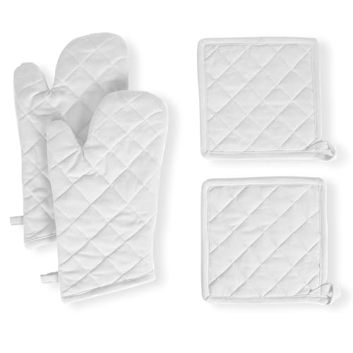 Pot Holders and Oven Mitts Sets for Kitchen Heat Resistant