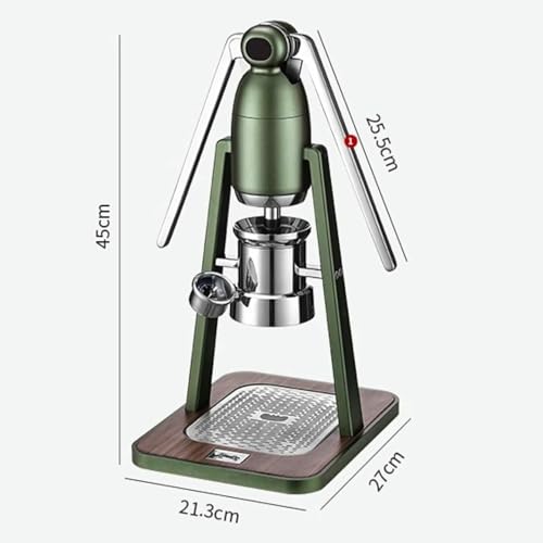 Manual Lever Espresso Machine with Pressure Gauge