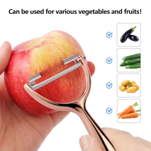 Effortless Y Peeler with Sharp Stainless Steel Blades for Apples