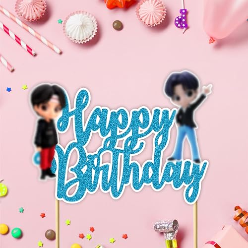 Happy Birthday Cake Topper Set
