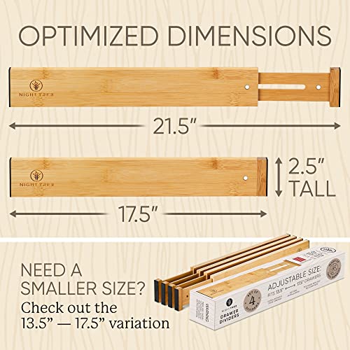Expandable Bamboo Drawer Dividers