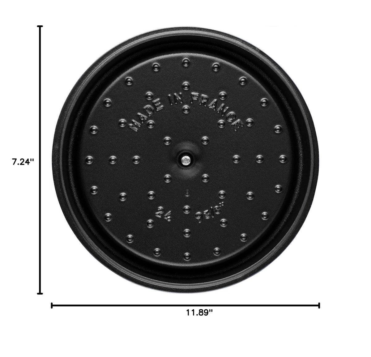 Cast Iron Dutch Oven 5 (5-qt Tall / Matte Black)
