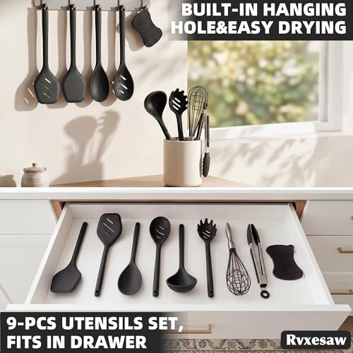 Kitchen Utensils Set (Black)