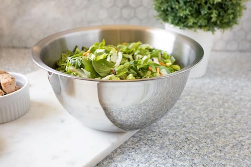 Stainless Steel Large Mixing Bowl (Stainless Steel / 4.25 Quart)